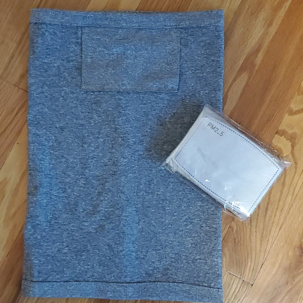 TWO Neck Gaiters/Balaclava with PM 2.5 Filter Inserts